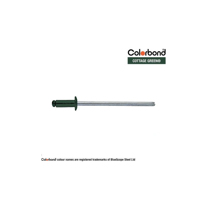 Rivet Alu. 3.2 X 4.8mm Cottage Green 1000pk