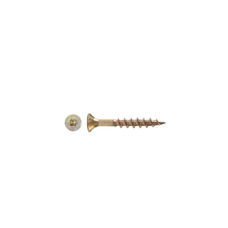 Chipboard Screw Sq. Dr Zinc 10g X 100mm 200pk