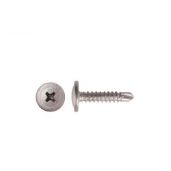 Self Drilling Screw Button Head Galv - 8g X 16mm 100pk