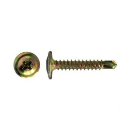 Self Drilling Screw Button Head Zinc - 8g X 12mm 100pk