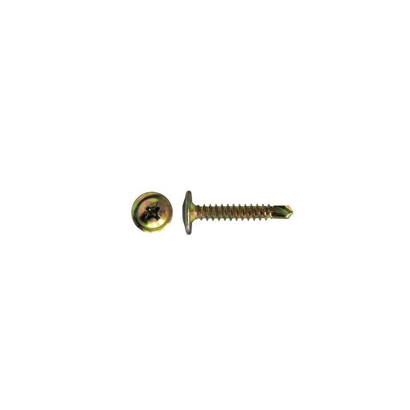 Self Drilling Screw Button Head Zinc - 8g X 12mm 100pk