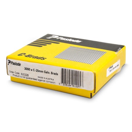 Paslode Brads C Series C25 25mm 3000pk