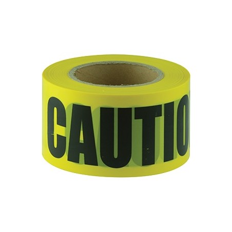 Barricade Tape Black & Yellow Caution 100m Roll