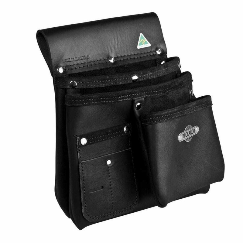 Buckaroo Nail Bag 3 Pocket Black