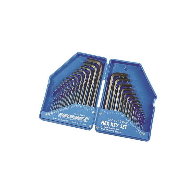 Kincrome Hex Key Wrench Set 30 Pce Af/Met