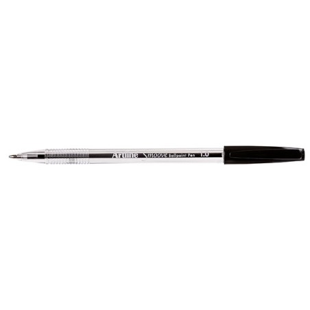 Artline Smoove Ballpoint Pen Medium Black 12pk