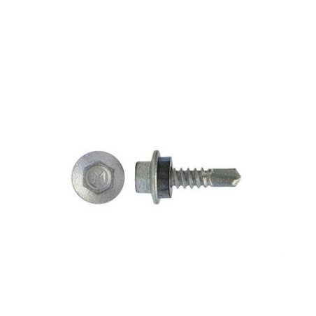 Self Drilling Screw Hex Head Galv W/Neo - 10g X 16mm 100pk