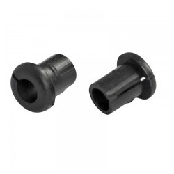 Inox Nylon Grommet Black Split 6.5mm (M3.2 - M5 Wire) 11/32 Drill