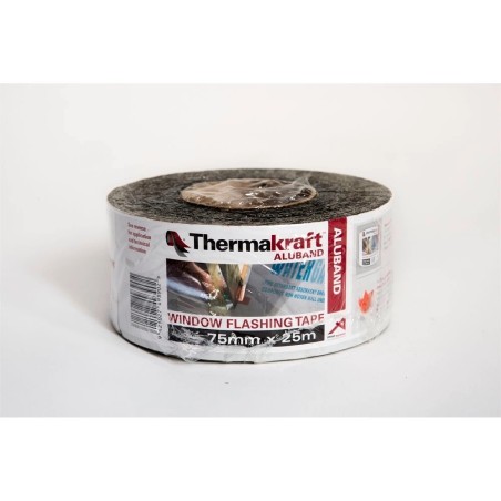 Thermakraft Aluband Window Flashing Tape 75mm X 25m