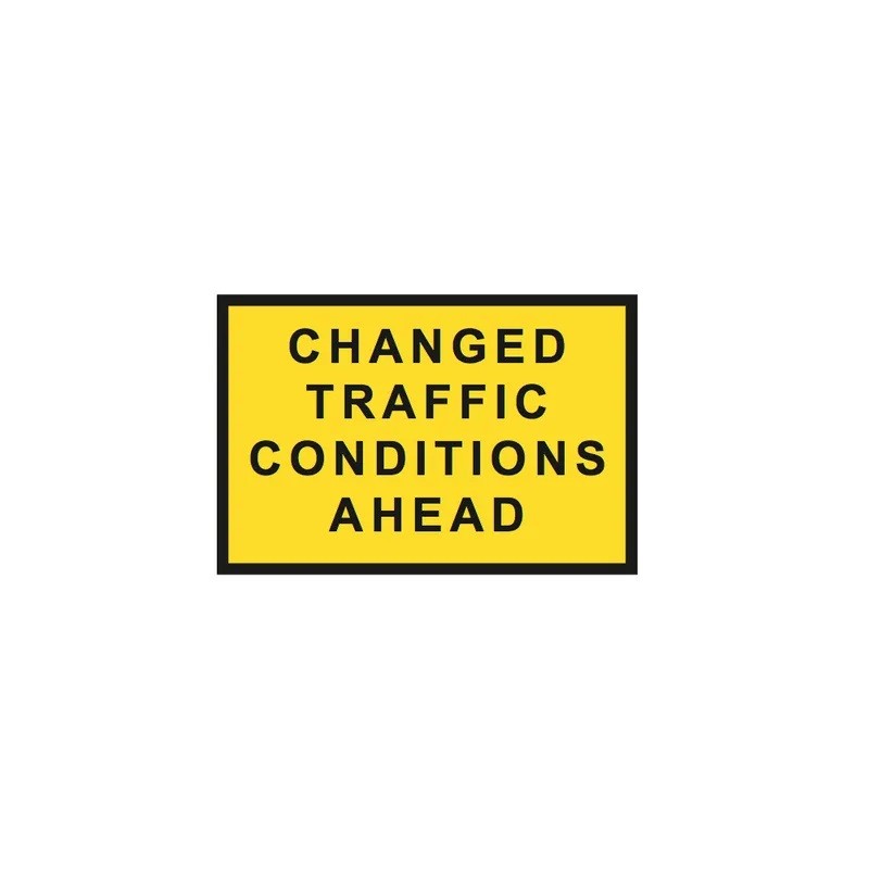 Sign Changed Traffic Conditions Ahead 1800 X 1200