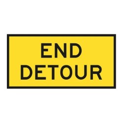 Sign End Detour