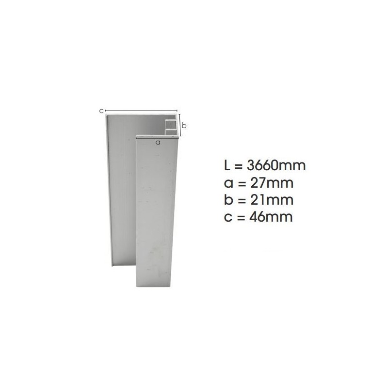 Weathertex Window Surround End Stop Large 3660mm