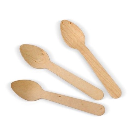 Teaspoon Wooden Eco-Friendly (100pk)