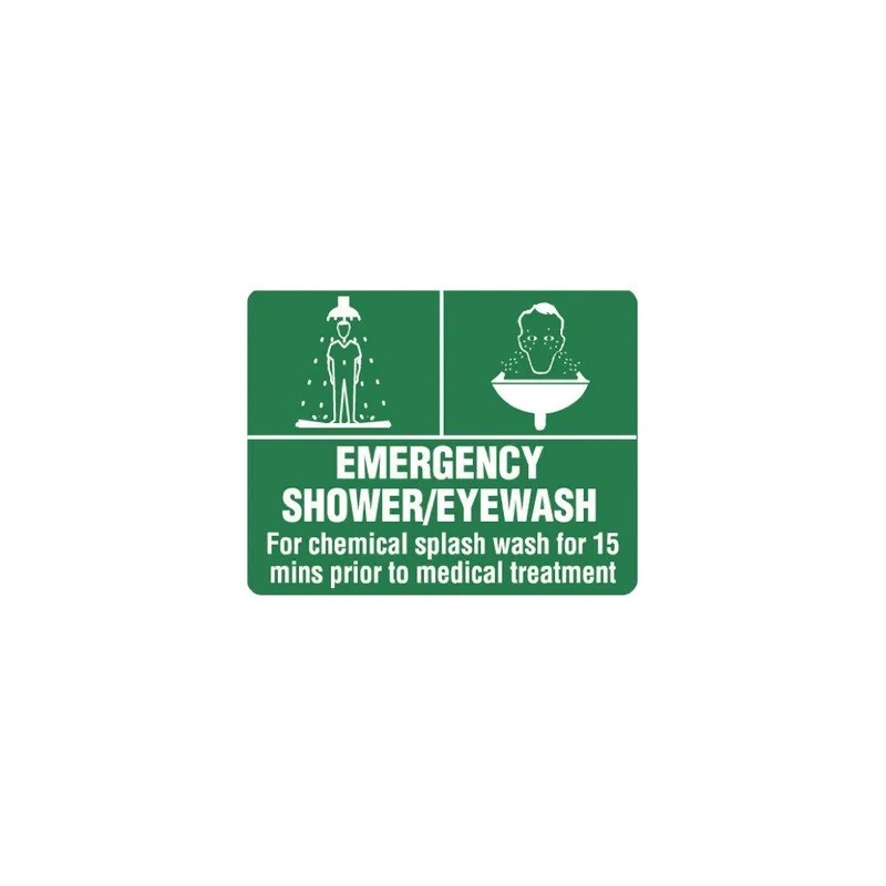 Sign Emergency Shower Eyewash