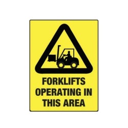 Sign Forklifts In Use