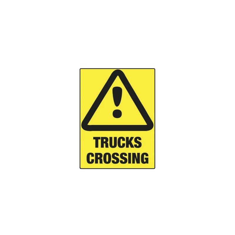 Sign Trucks Crossing