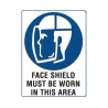 Sign Face Shield Must Be Worn