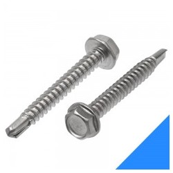 Self Drilling Hex Head Screw Stainless Steel - 12g X 45mm 1000pk