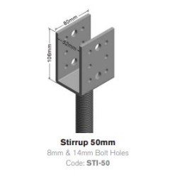 Levelmaster Stump Top Stirrup 50mm