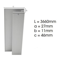 Weathertex Window Surround End Stop Small 3660mm