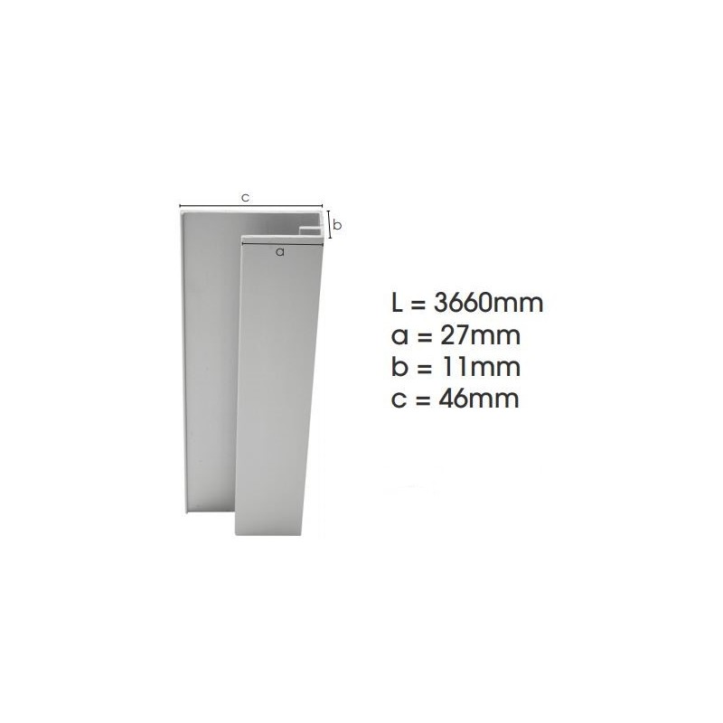 Weathertex Window Surround End Stop Small 3660mm