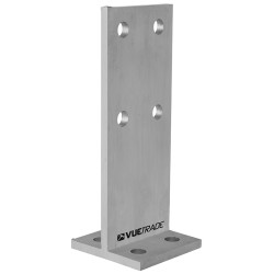 Post Support T Blade 110x110mm - Stainless Steel