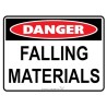 Sign - Danger Falling Materials - 600 X 450mm Metal