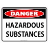 Sign - Danger Hazardous Substances - 600 X 450mm Metal