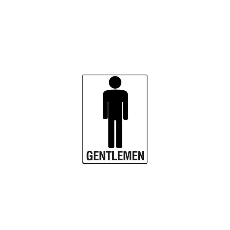 Sign Black/White Gentlemen 300x225mm