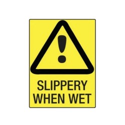 Sign Slippery When Wet