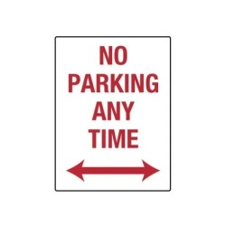 Sign No Parking At Any Time