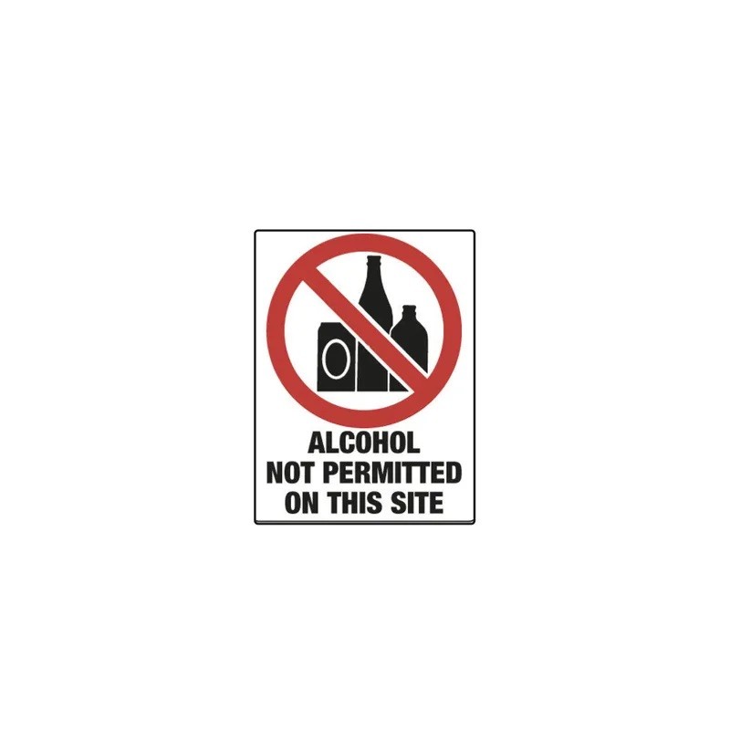 Sign - Alcohol Not Permitted - 600 X 400mm Metal