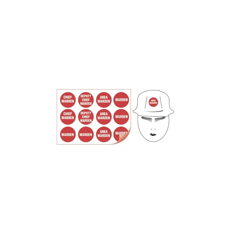 Sticker Helmet Sheet 12 Red