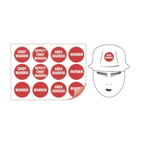 Sticker Helmet Sheet 12 Red