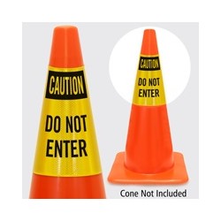 Traffic Cone Sleeve Do Not Enter