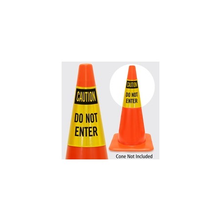 Traffic Cone Sleeve Do Not Enter