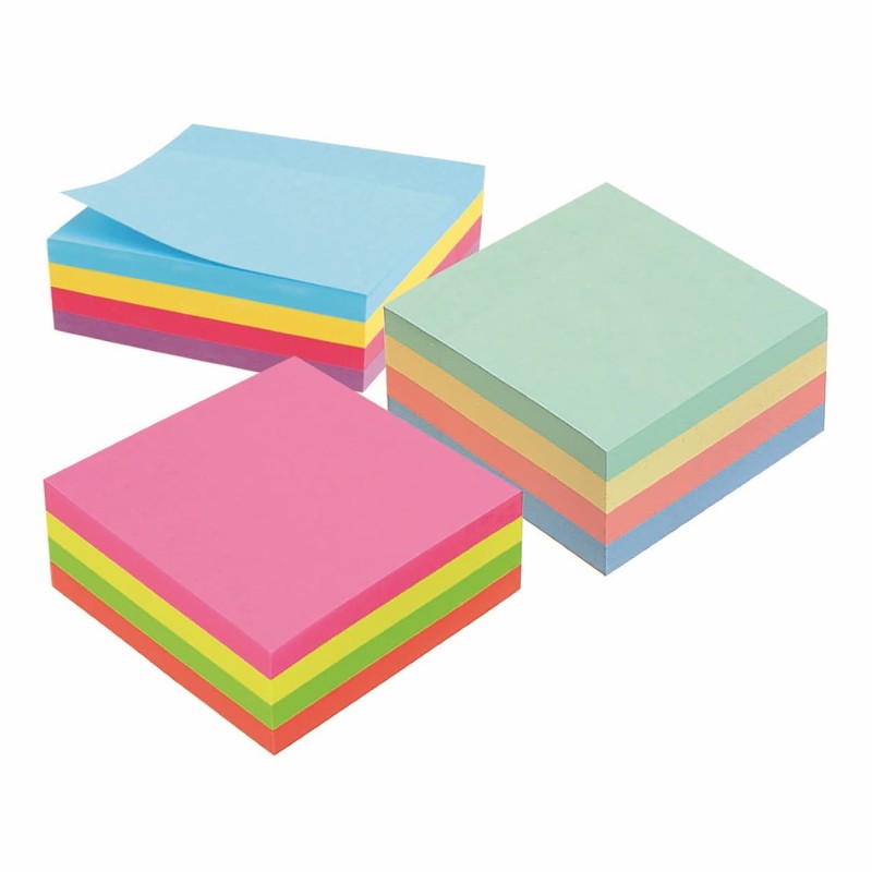 Marbig Notes Rainbow Cube 75x75mm 320 Sheets