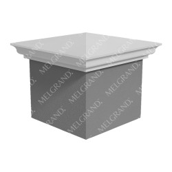 Mouldex Pier Capping Victorian - 370d X 154h X 370w