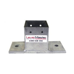 Levelmaster Base Bolt Down 2 Hole - 75mm Post