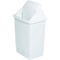 Icon Swingtop Tidy Rubbish Bin 30l White