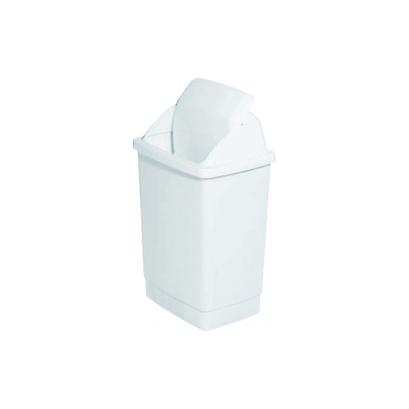 Icon Swingtop Tidy Rubbish Bin 30l White