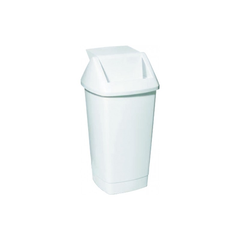 Icon Swingtop Tidy Rubbish Bin 50l White