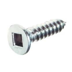 Self Tapping Screw Countersunk Head Stainless Steel Sq Drive - 6g X 40mm 100pk