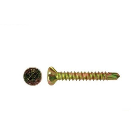 Self Drilling Screw Self Embed Head Zinc - 8g X 30mm 100pk