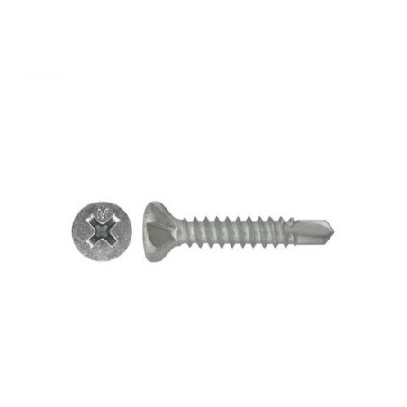 Self Drilling Screw Self Embed Head Galv - 8g X 25mm 100pk