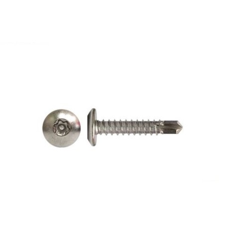 Self Drilling Security Screw Mushroom Head Stainless Steel - 10g X 25mm 1000pk