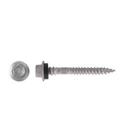 Type 17 Screw Hex Head Galv W/Neo Double Grip - 12g X 65mm 50pk