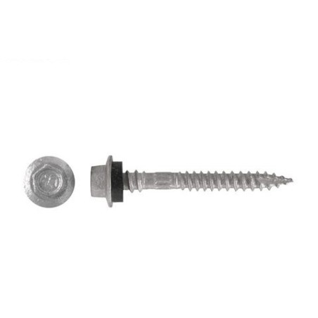 Type 17 Screw Hex Head Galv W/Neo Double Grip - 12g X 65mm 1000pk