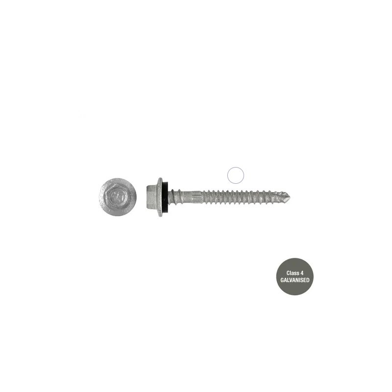 Roofing Screw Zip Galvanised - 12g X 50mm 250pk