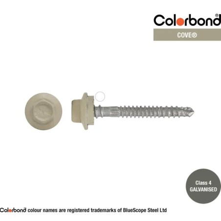 Roofing Screw Zip Cove - 12g X 50mm 250pk